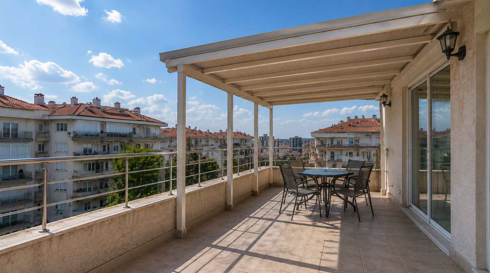 Cam Balkon ve Pergola Uygulaması — uygulama öncesi