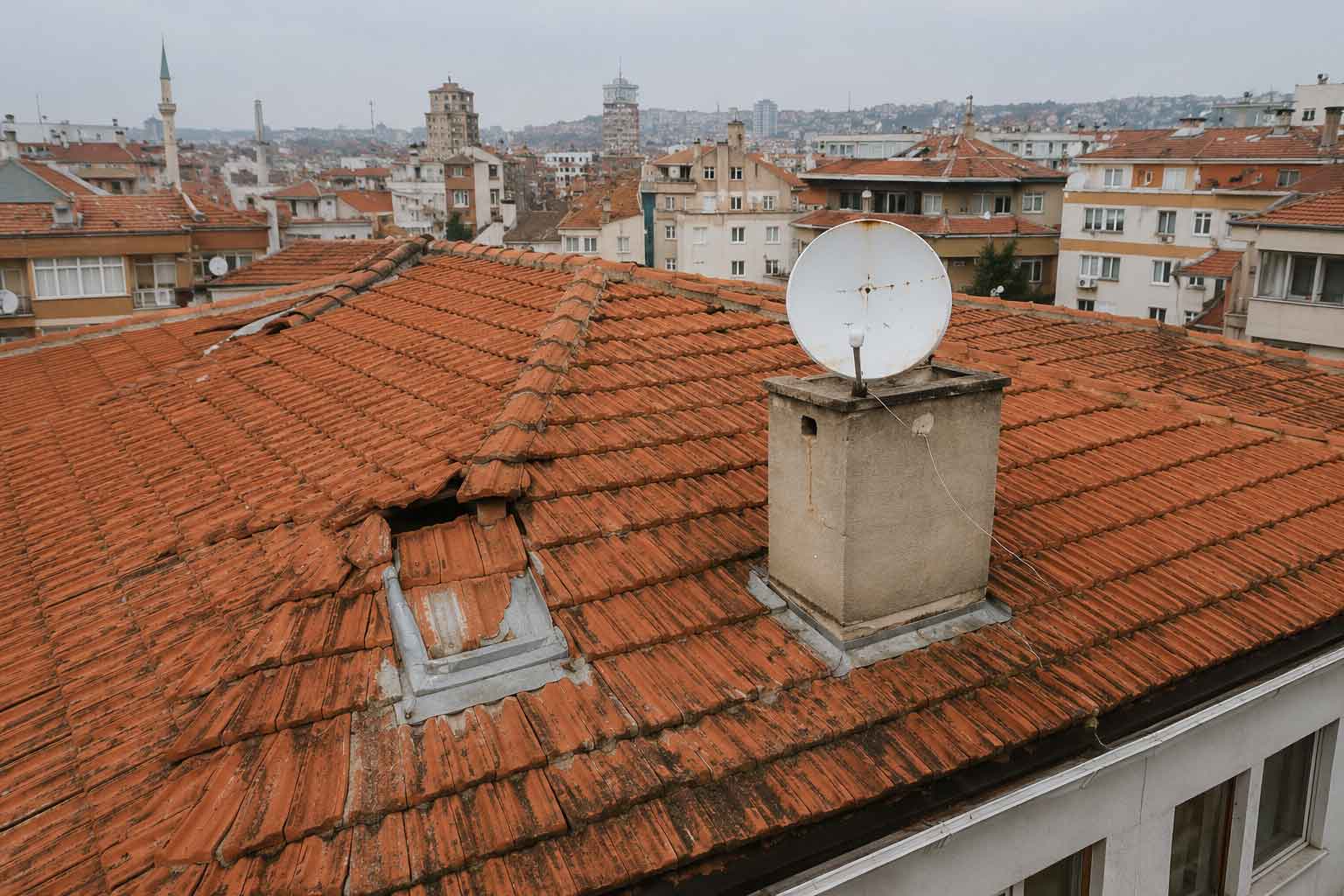 Çatı İzolasyonu Yenileme — uygulama öncesi